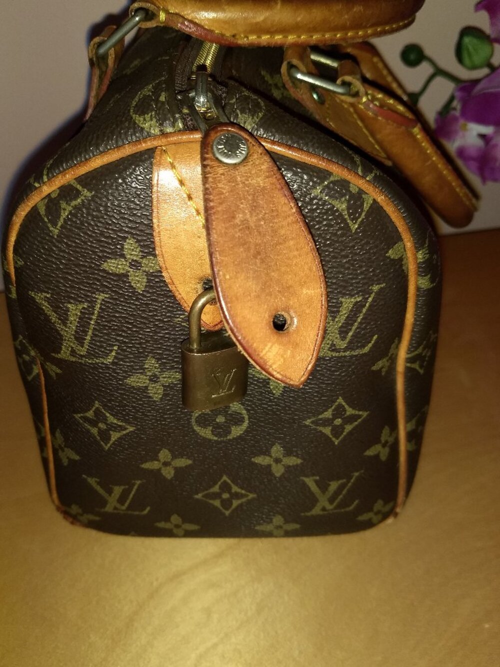 Louis Vuitton Monogram M41528 Brown Canvas France Vintage Bag. - Picture 5 of 14